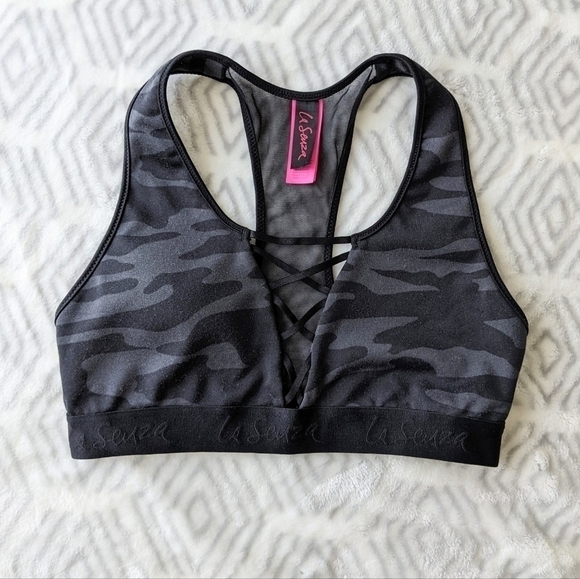 LA senza sport bra camouflage pattern small b056 - Picture 4 of 5